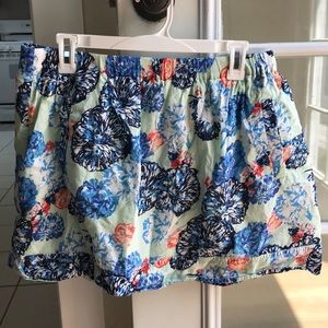 J Crew floral print skirt